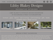 Tablet Screenshot of libbyblakeydesigns.co.uk